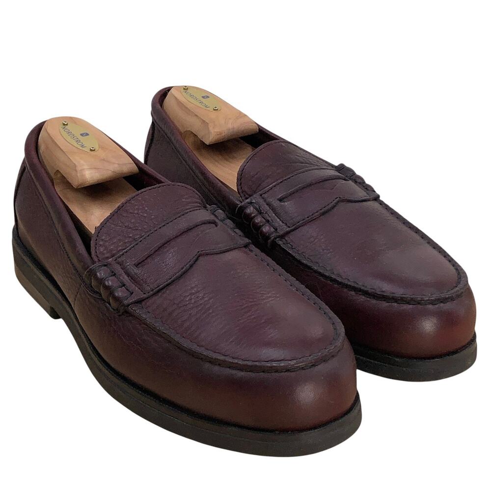 Red Wing Shoes Mens 11B Penny Loafers Oxblood Leather Moc Toe Slip On